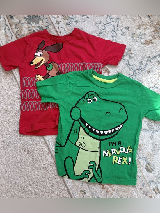 Disney Other - ⭐️3/$20 Disney Toy Story Tee Shirts (2) Rex and Slinky Dog 3t